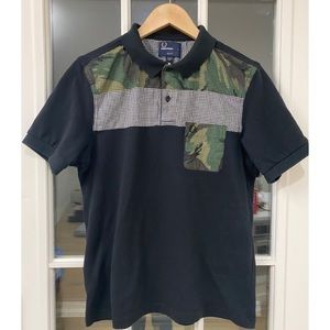 Fred Perry Slim Fit Polo with Camo Detail